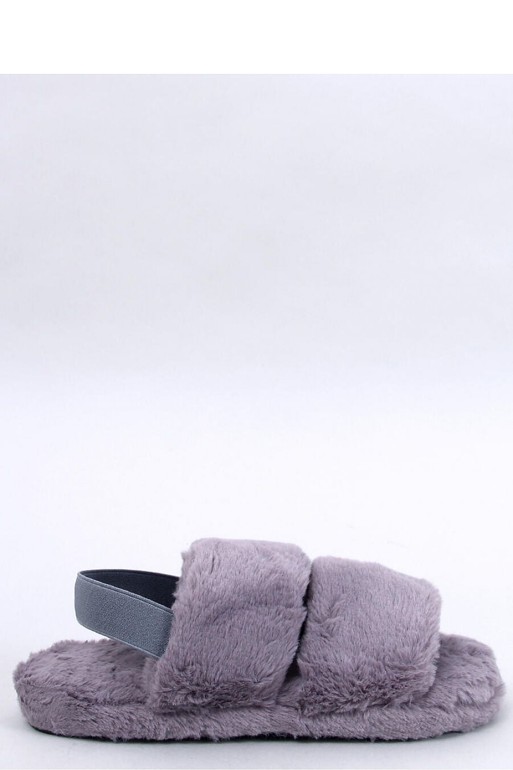 BREANNA GREY FUZZY COZY FAUX FUR HOUSE SLIPPERS