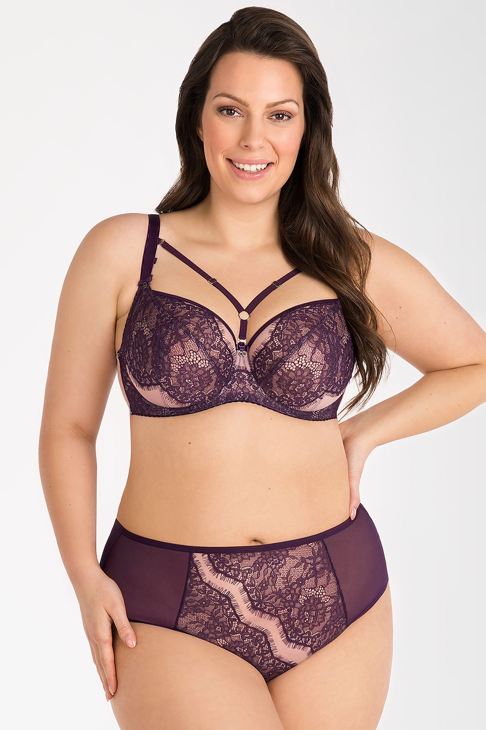 KENNA HIGH WAISTED PURPLE GARDENIA PANTS ONLY